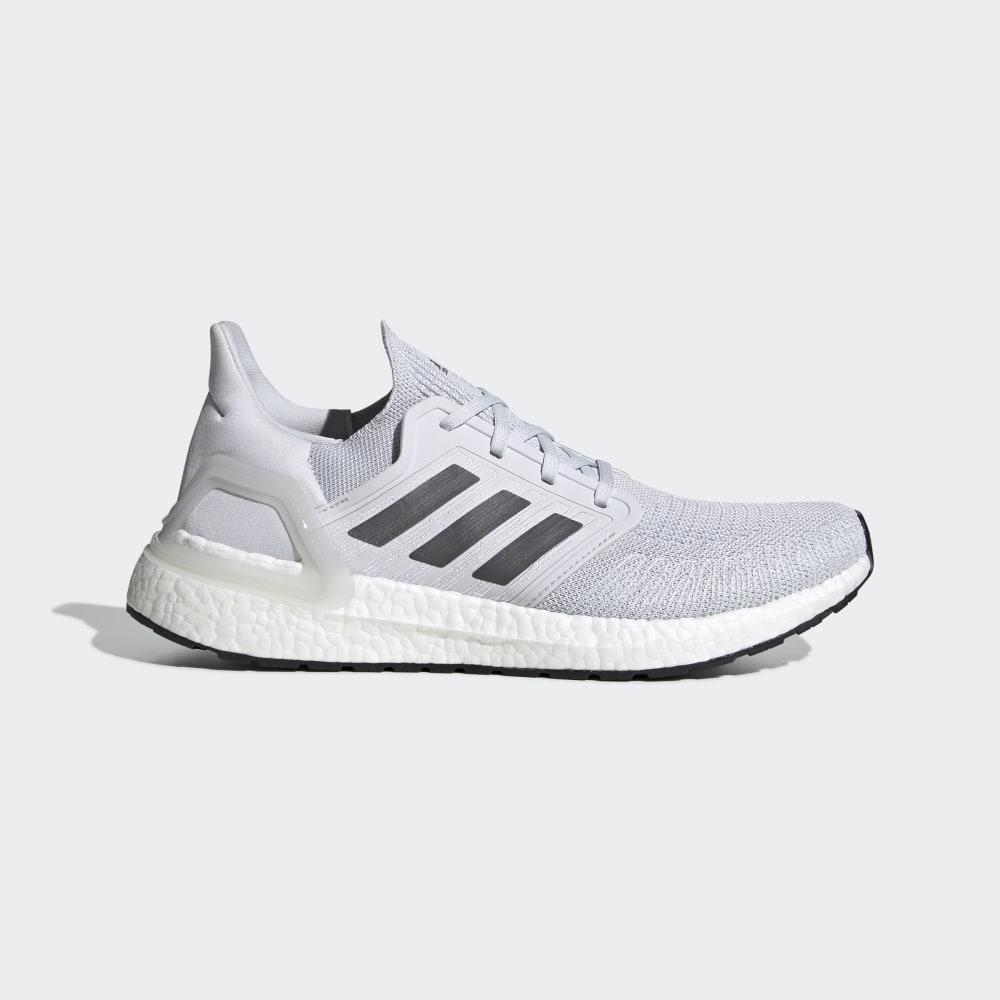 Adidas Men's Ultraboost 20 Running Shoes Grey/Red Ireland EG0694